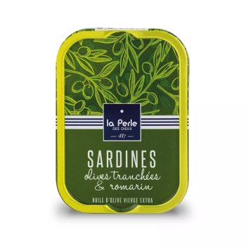 Sardines aux olive tranchées et rosmarin - La Perle de Dieux
